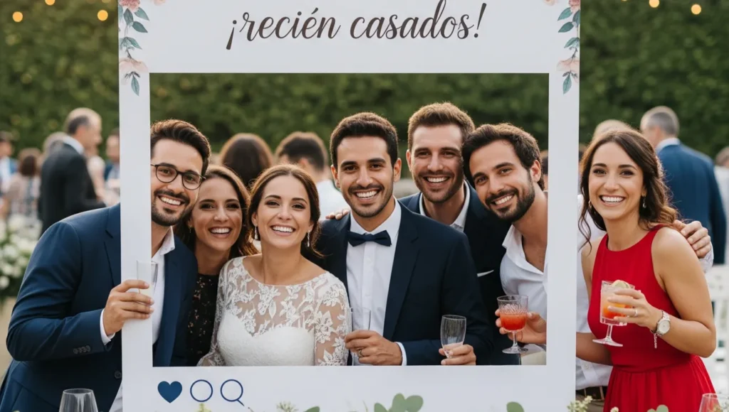 Photocall en una boda